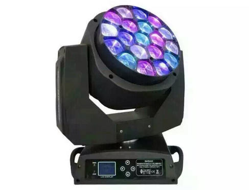 19x15w big bee eye rgbwa 5 in 1 led moving head fixture with zoom