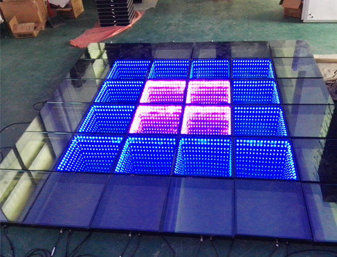 3D led mirror dance floor