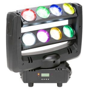 8x10w rgbw 4 in 1 led moving head beam fixture